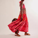 Boho Smocked Summer Dress