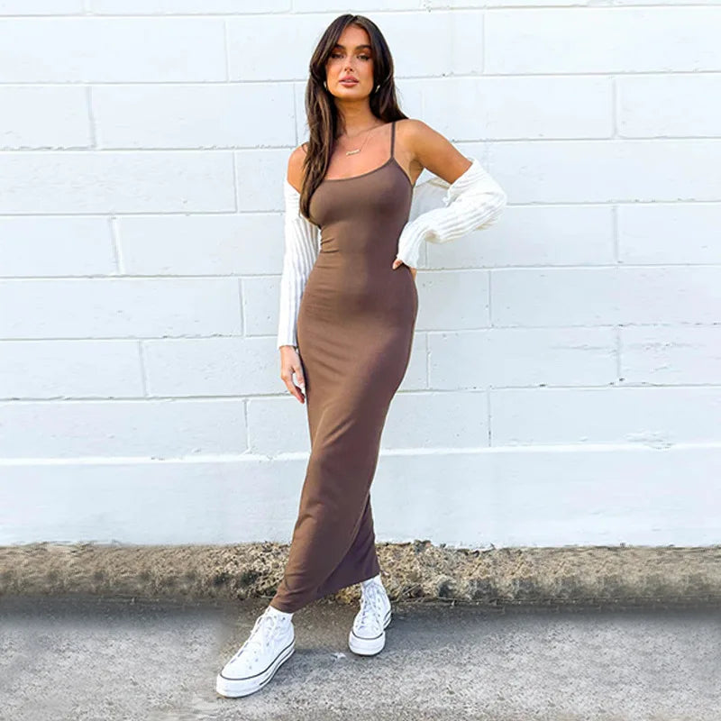 Satin Slip Maxi Dress