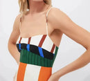 Striped Backless Boho Dress