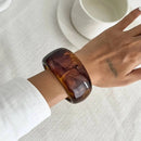 Resin Wide Punk Bangles