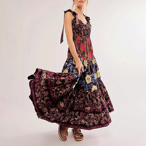 Boho Smocked Summer Dress
