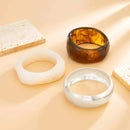 Resin Wide Punk Bangles