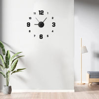 Creative Frameless DIY Wall Clock Home Office Wall Decoration Silent Clock Living Room Decor