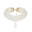 Irregular Pearl Choker Necklace