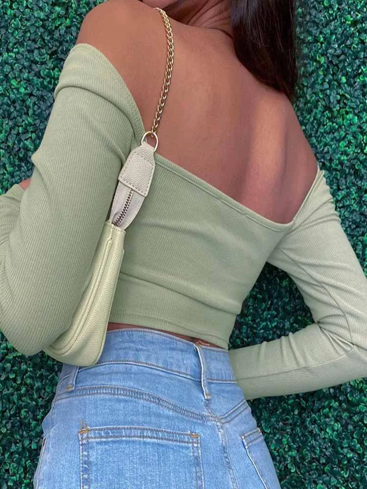 GlowLine V-Neck Crop