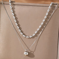 Double Chain Ball Necklace