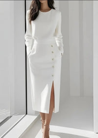 O-Neck Bodycon Dress