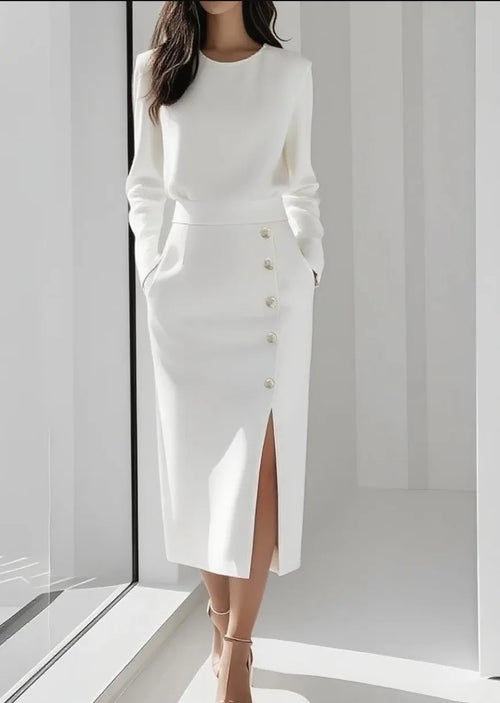 O-Neck Bodycon Dress