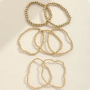Gold Beaded Charm Bracelet