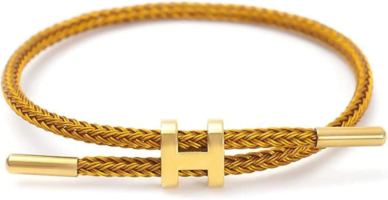 Adjustable Gold Charm Bracelet