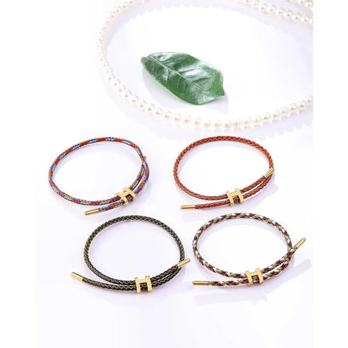 Adjustable Gold Charm Bracelet