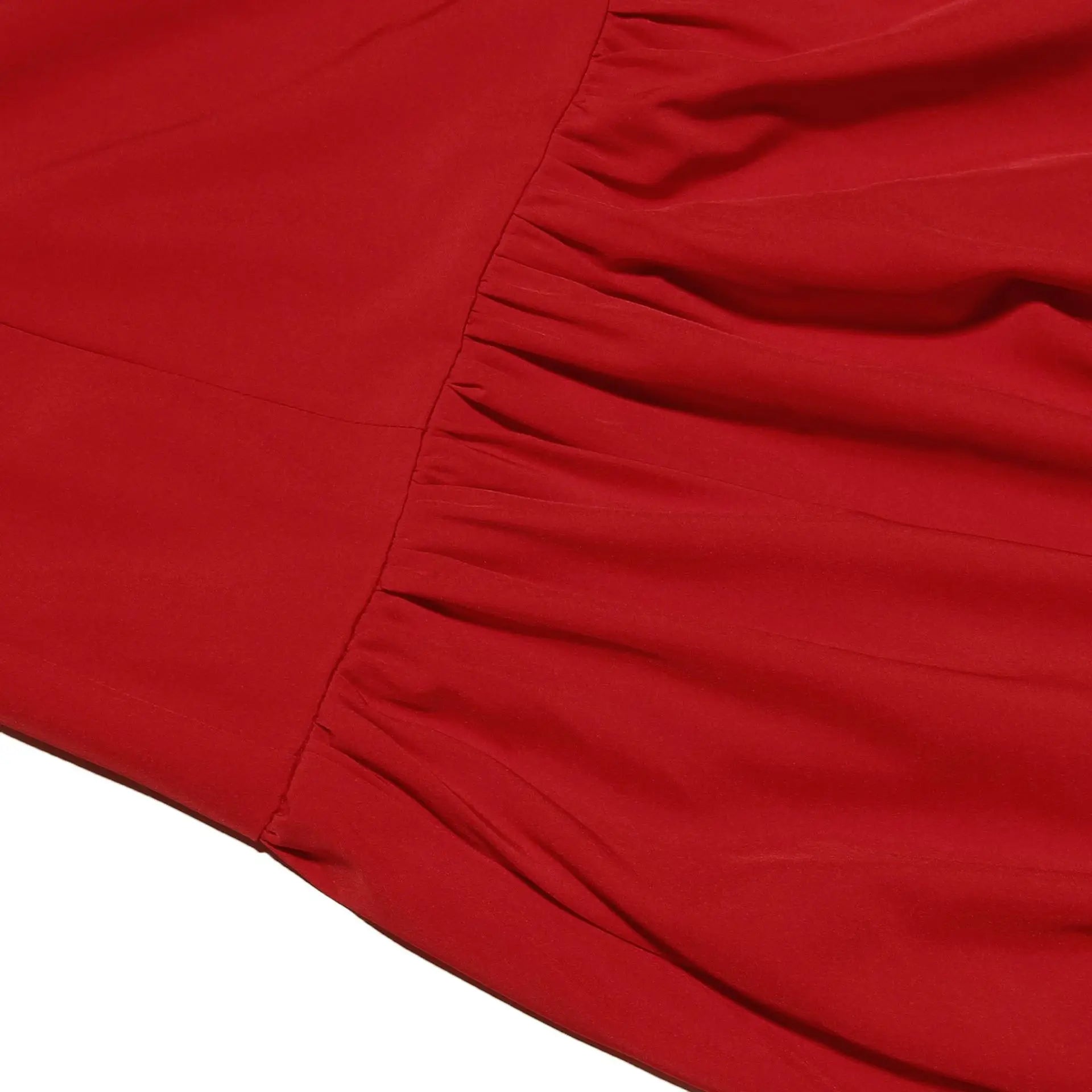 Red Suspender Dress