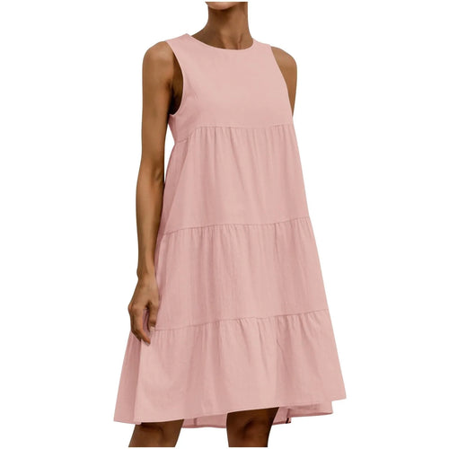 Summer Cotton Swing Dress