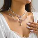 Lolita Lace Pearl Necklace