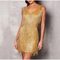 SparkleSway Tassel Dress