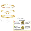 Gold Plated Bracelets Set
