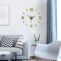 Creative Frameless DIY Wall Clock Home Office Wall Decoration Silent Clock Living Room Decor