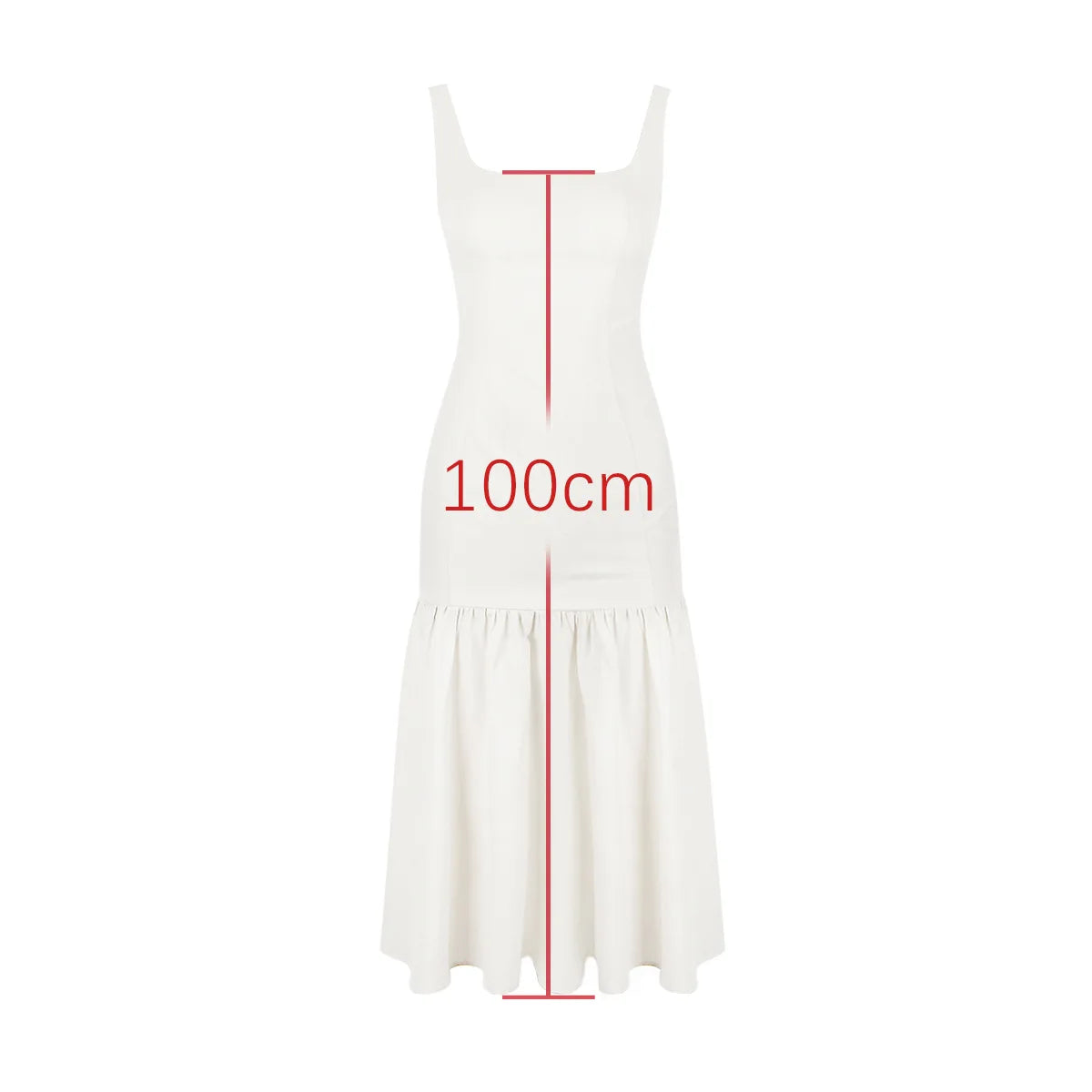 Red Suspender Dress