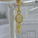 Braided Gold Watch Bracelet
