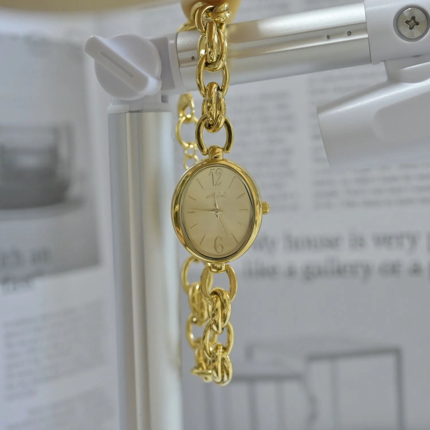 Braided Gold Watch Bracelet