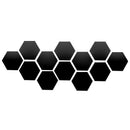Rose Gold 3D Hexagon Mirror Wall Stickers DIY TV Background Decor for Living Room Bedroom Bathroom Home Decor