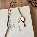 Wine Red Flower Necklace