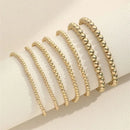 Gold Beaded Charm Bracelet