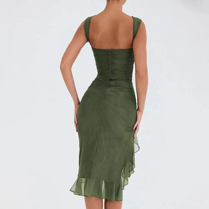 Tie-Dye Bodycon Maxi Dress