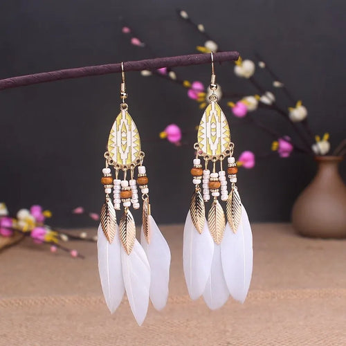 Flower Enamel Earrings
