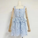 Embroidery Lace Party Dress