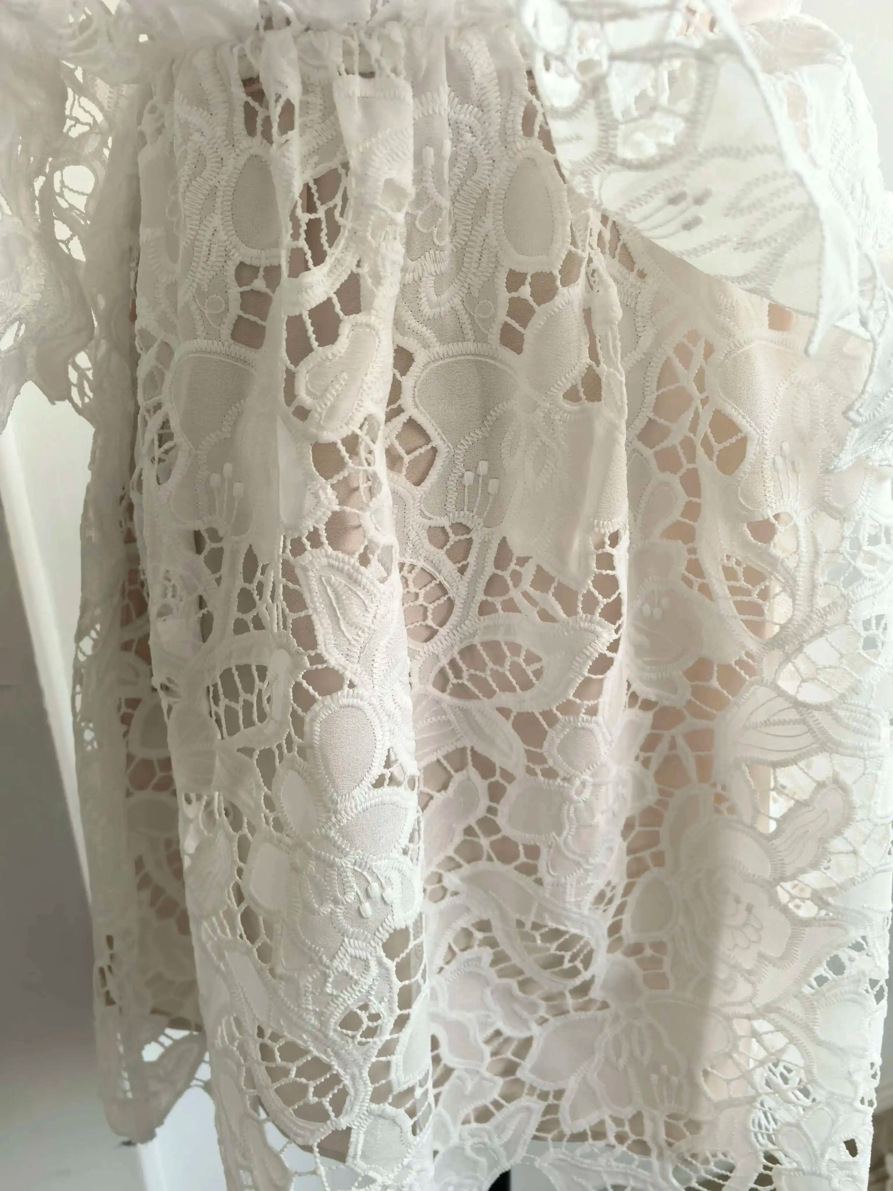 Embroidery Lace Party Dress