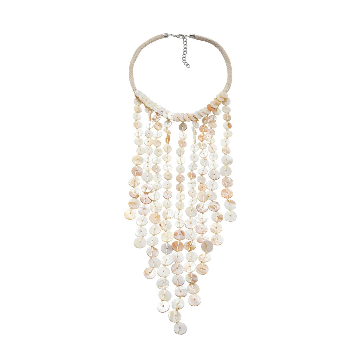 Layered Shell Tassel Necklace