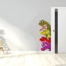 Funny Probe Dinosaur Wall Decals Short Eye Catching Kids Bedroom Living Room Children Nursery Mural Wall Art Behind The Door Stickers