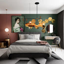 Rose Gold 3D Hexagon Mirror Wall Stickers DIY TV Background Decor for Living Room Bedroom Bathroom Home Decor