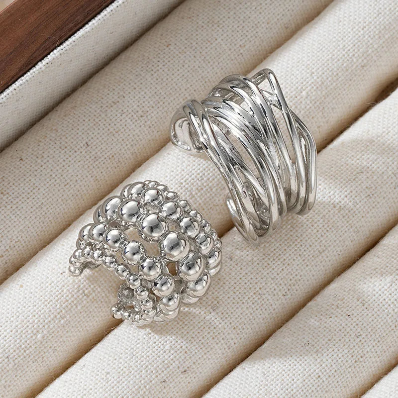 Wide Clip-On Earrings Set