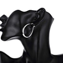 Oval Gold Silver Earrings