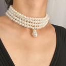 Irregular Pearl Choker Necklace