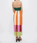 Striped Backless Boho Dress