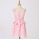 Embroidery Lace Party Dress
