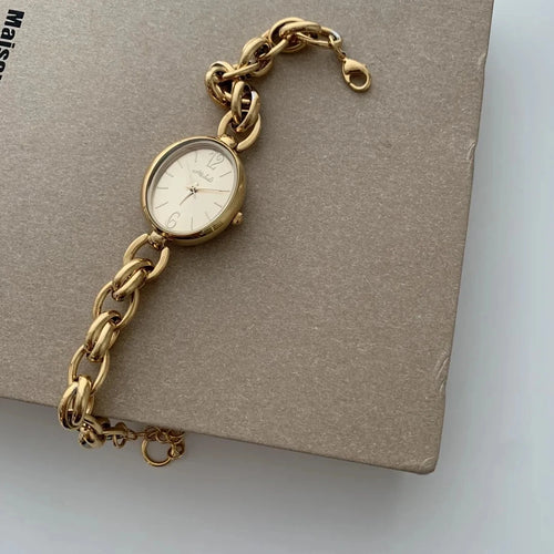 Braided Gold Watch Bracelet