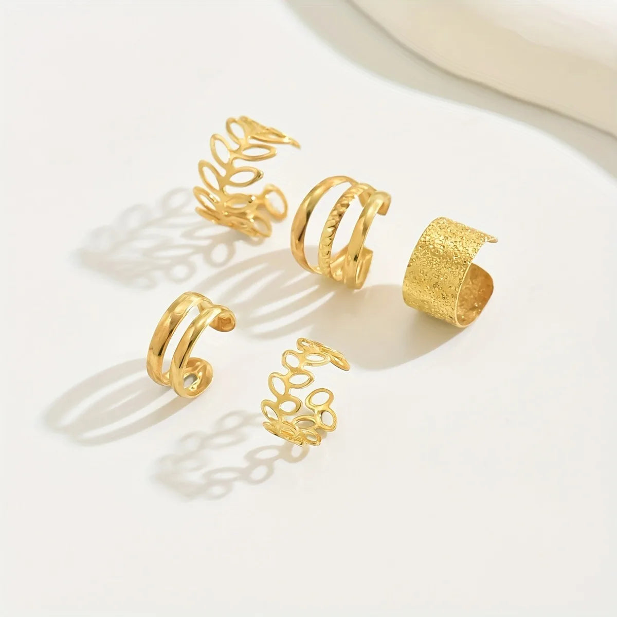 Elegant Silver Ear Cuffs