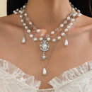 Lolita Lace Pearl Necklace
