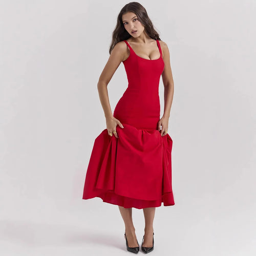 Trendy Hollow Maxi Dress