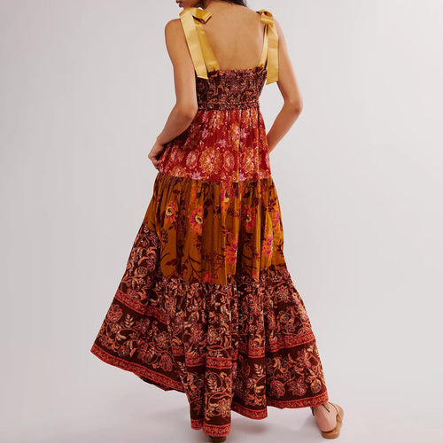Boho Smocked Summer Dress