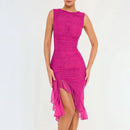 Tie-Dye Bodycon Maxi Dress