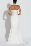 Sequin Halter Maxi Dress