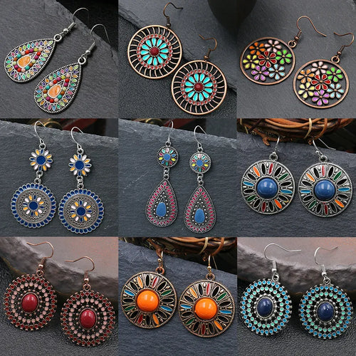 Enamel Earrings