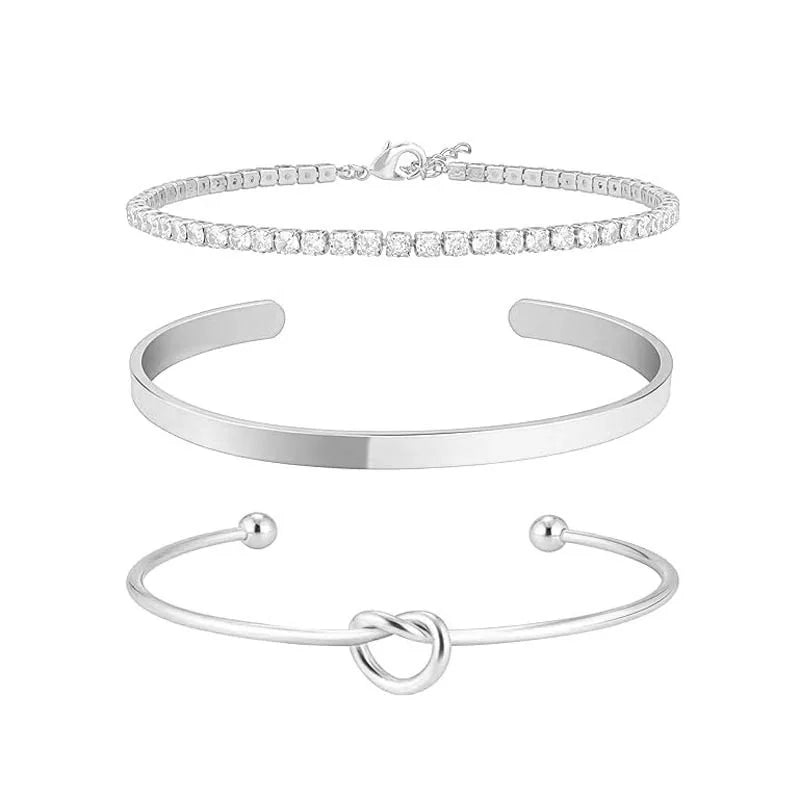 Gold Plated Bracelets Set