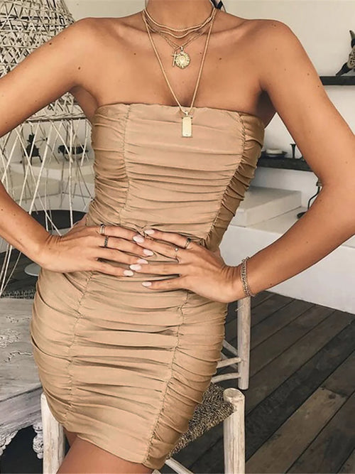 Bandeau Bodycon Mini Dress