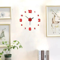 Creative Frameless DIY Wall Clock Home Office Wall Decoration Silent Clock Living Room Decor